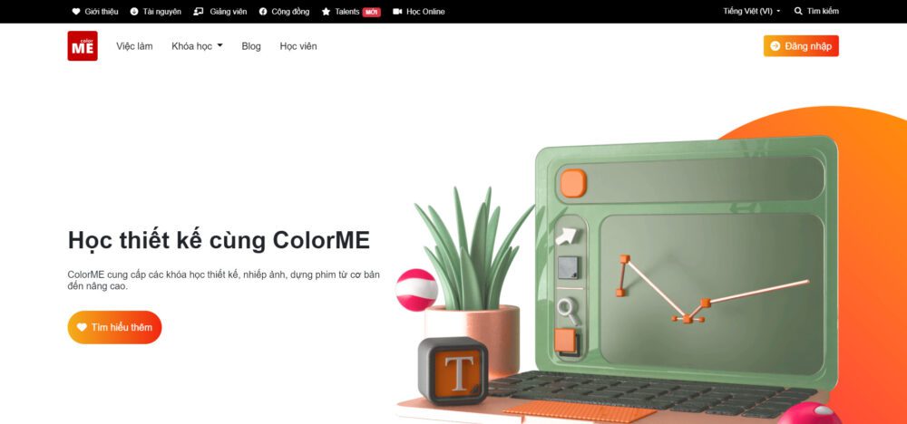 Đơn vị thiết kế website ColorME